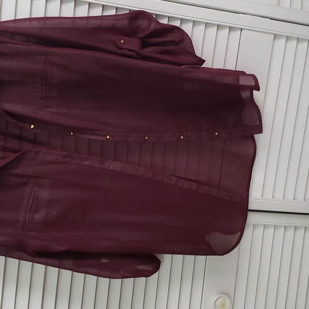 Metaphor button  down  sheer blouse - Picture 4 of 4